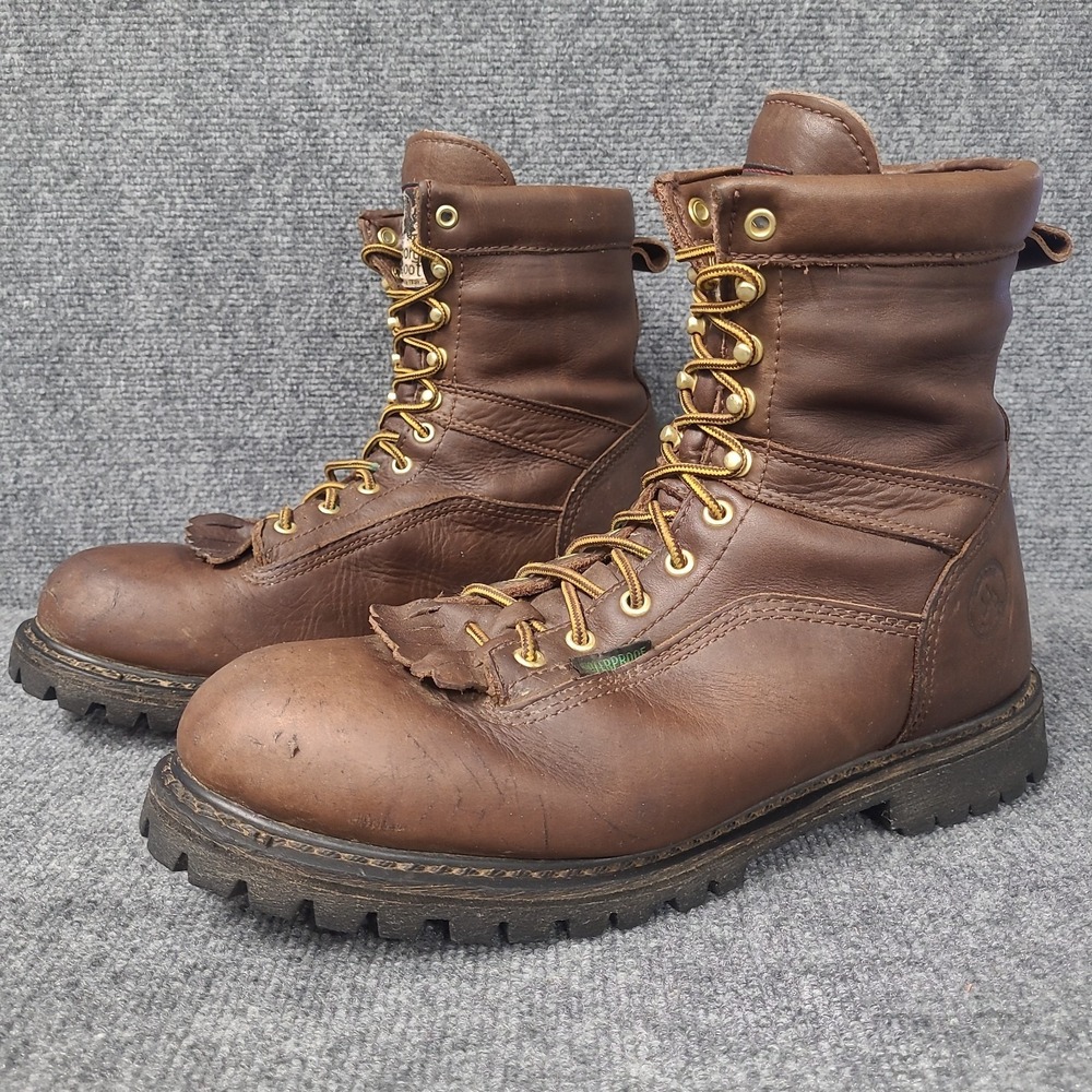 GEORGIA BOOT LACE-TO-TOE WATERPROOF WORK BOOTS G8041 US 13 W - Picture 2 of 15